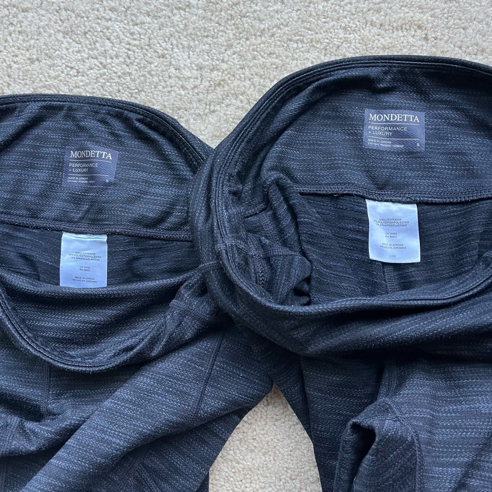 Lot of 2 Mondetta Performance Luxury Women's Fleece Lined Leggings - S - EUC - Picture 2 of 9